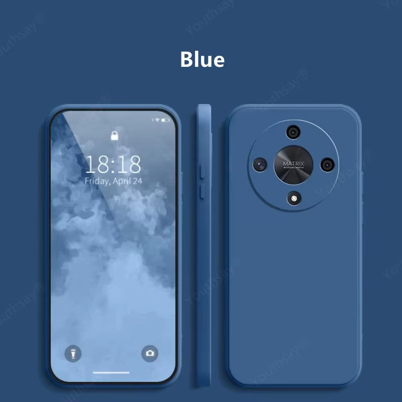 For Honor Magic 6 Lite Liquid Silicone Case Honor Magic 6 Lite Cover Funda Coque Soft Phone Bumper Honor Magic 6 Lite
