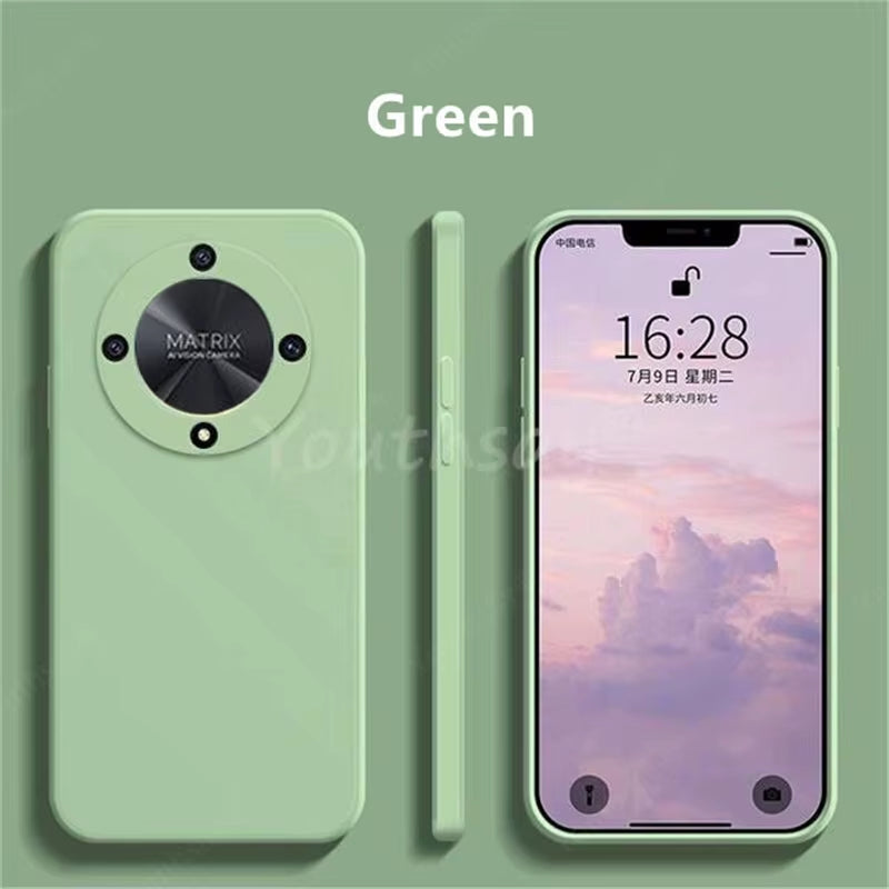 For Honor Magic 6 Lite Liquid Silicone Case Honor Magic 6 Lite Cover Funda Coque Soft Phone Bumper Honor Magic 6 Lite