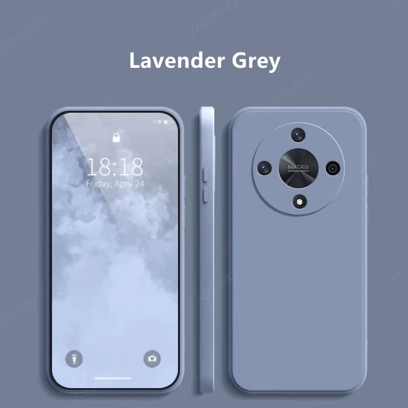 For Honor Magic 6 Lite Liquid Silicone Case Honor Magic 6 Lite Cover Funda Coque Soft Phone Bumper Honor Magic 6 Lite