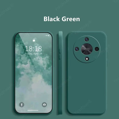 For Honor Magic 6 Lite Liquid Silicone Case Honor Magic 6 Lite Cover Funda Coque Soft Phone Bumper Honor Magic 6 Lite