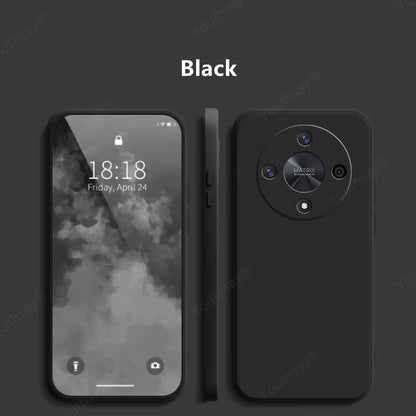 For Honor Magic 6 Lite Liquid Silicone Case Honor Magic 6 Lite Cover Funda Coque Soft Phone Bumper Honor Magic 6 Lite