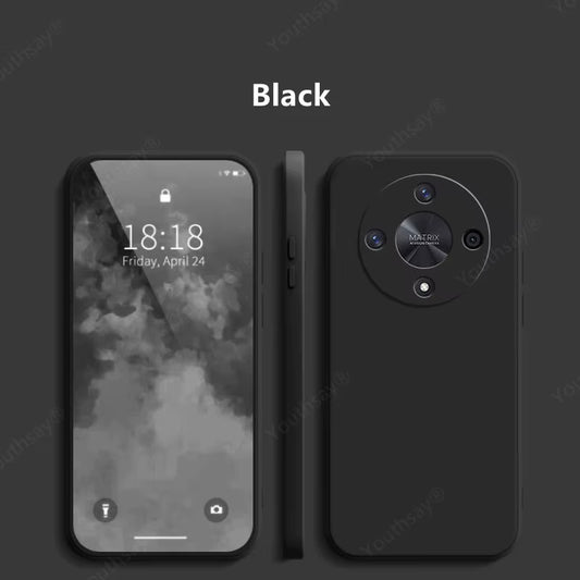 For Honor Magic 6 Lite Liquid Silicone Case Honor Magic 6 Lite Cover Funda Coque Soft Phone Bumper Honor Magic 6 Lite